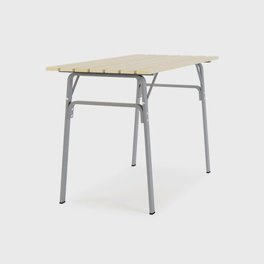 Folding Bamboo Adj Table 25In