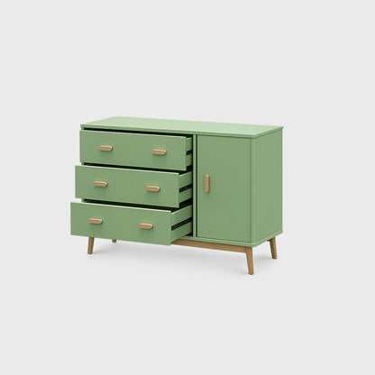 Playful Wooden Drawer Cabinet