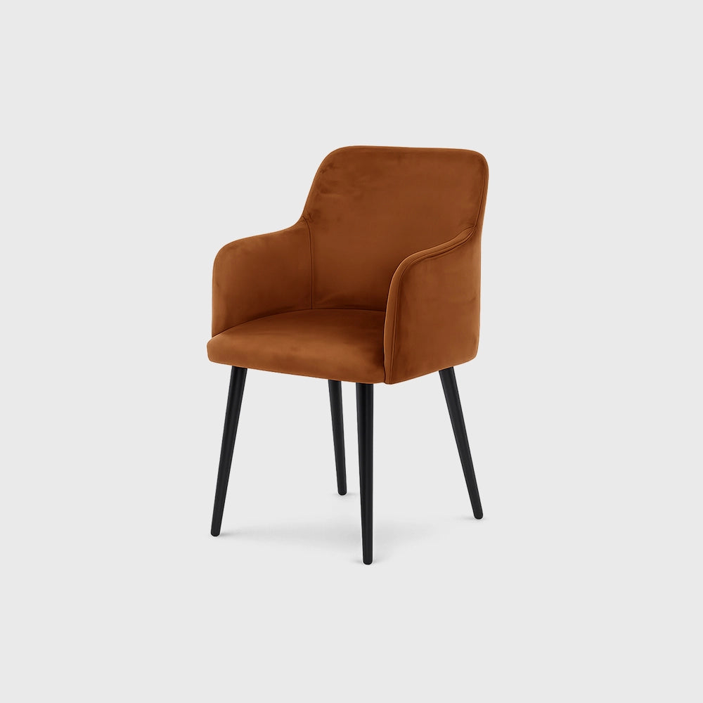 Modern Brown Leather Armchair