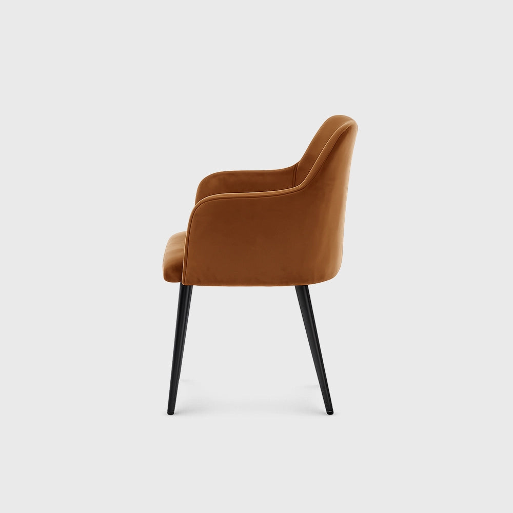 Modern Brown Leather Armchair