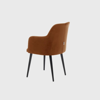 Modern Brown Leather Armchair