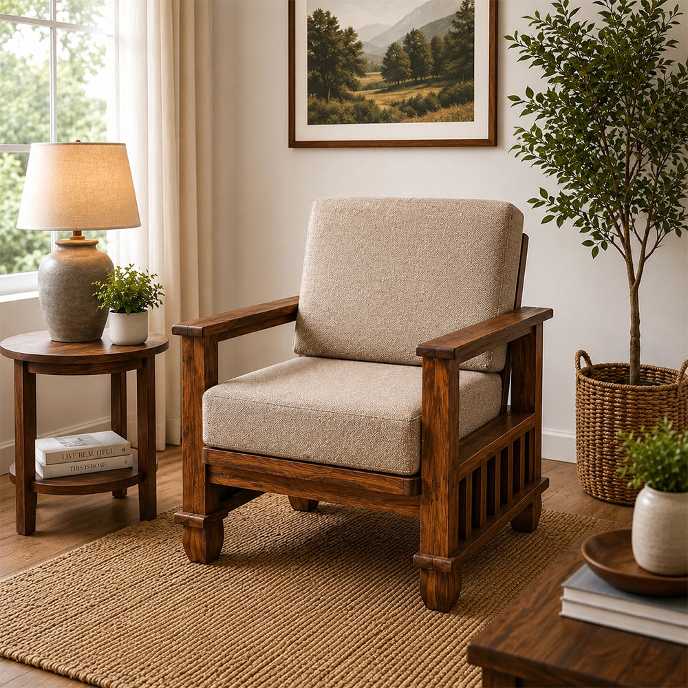 Stylish Wooden Sofa Set