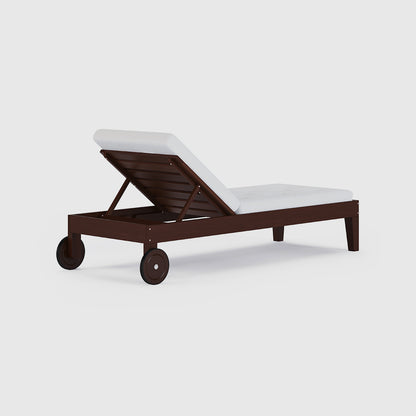 Outdoor Wood Chaise Lounge Set