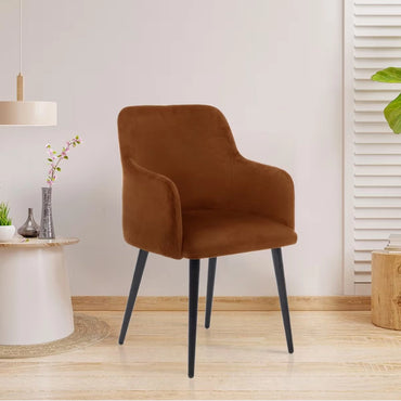 Modern Brown Leather Armchair