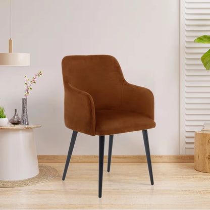 Modern Brown Leather Armchair