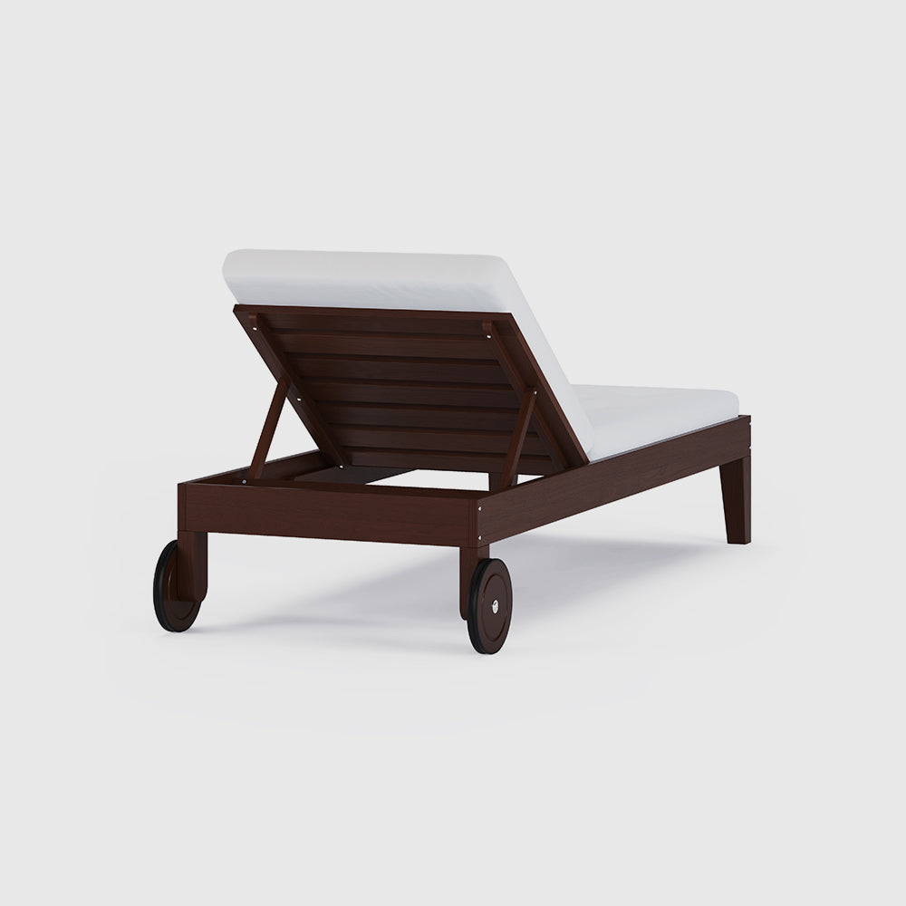 Outdoor Wood Chaise Lounge Set