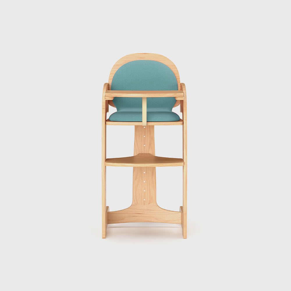 Wooden High Chair With Cushion For Baby