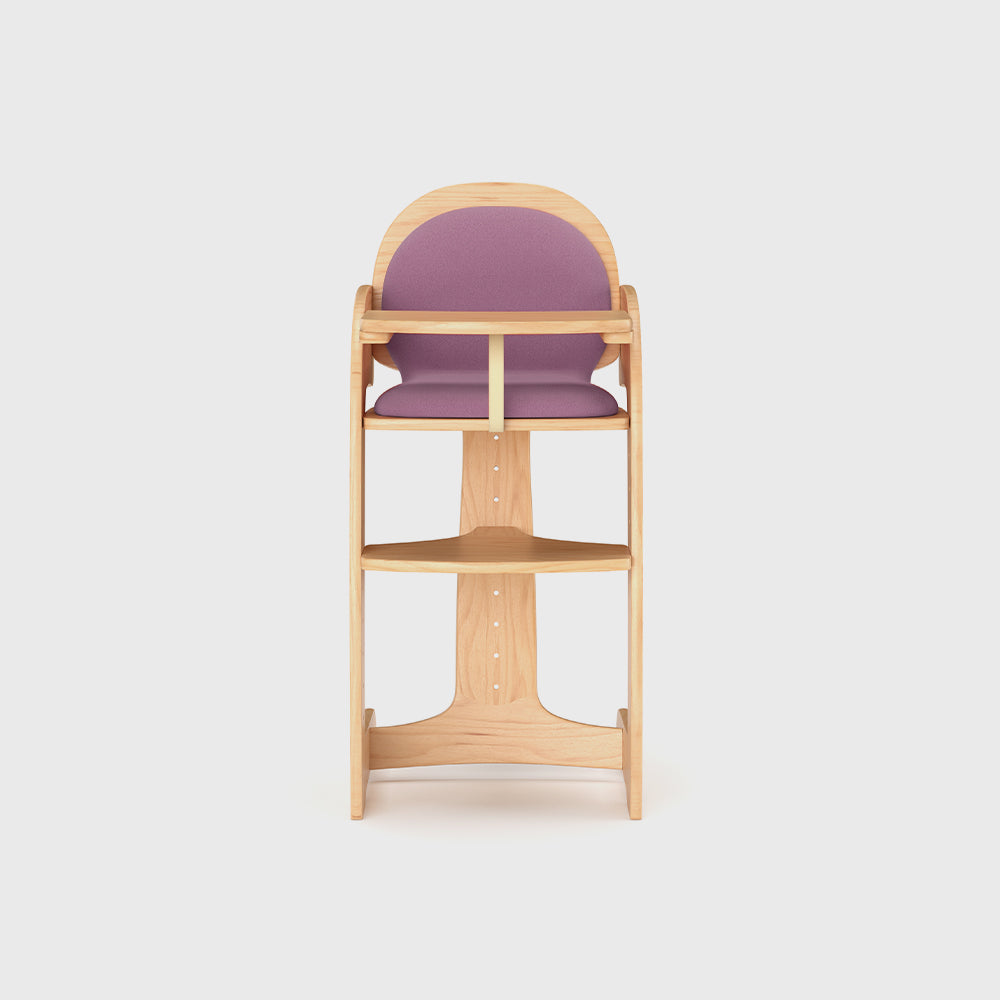 Wooden High Chair With Cushion For Baby