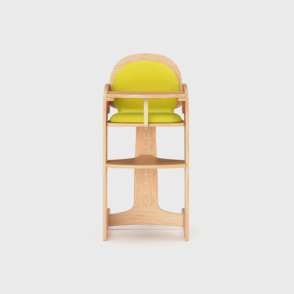 Wooden High Chair With Cushion For Baby